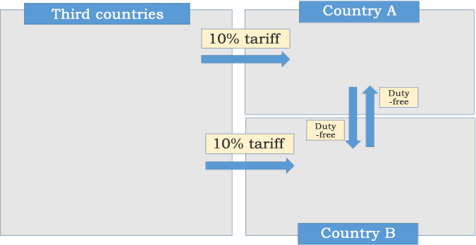 Figure 1: In the Case of Customs Unions