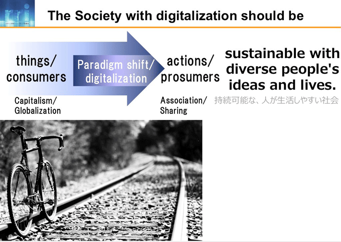図1-1：The Society with digitalization should be