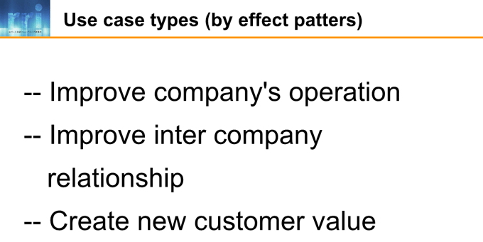 図6-6：Use case types (by effect patters)