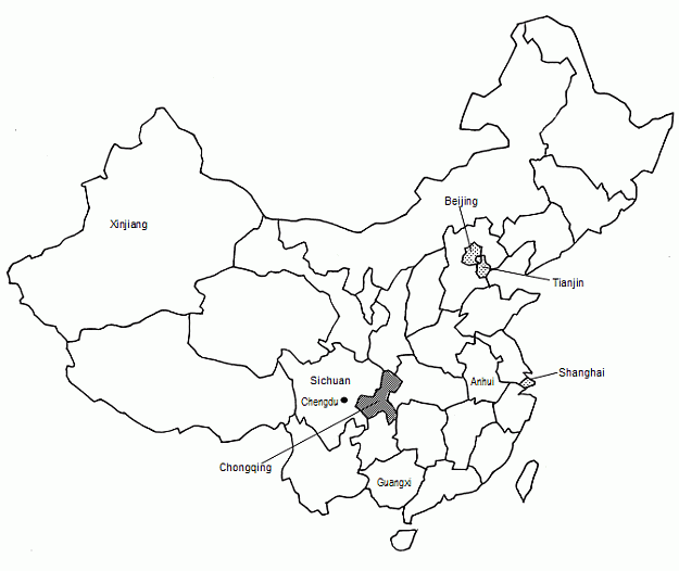 Reference: Location of Chongqing