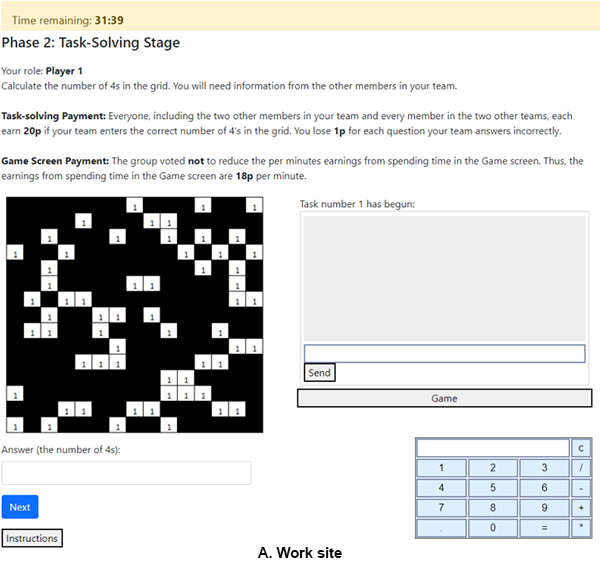 Figure 1 A screen image for collaborative counting task (example)