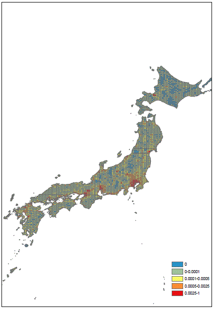 Figure 1. Overall Distribution of Japanese Establishments