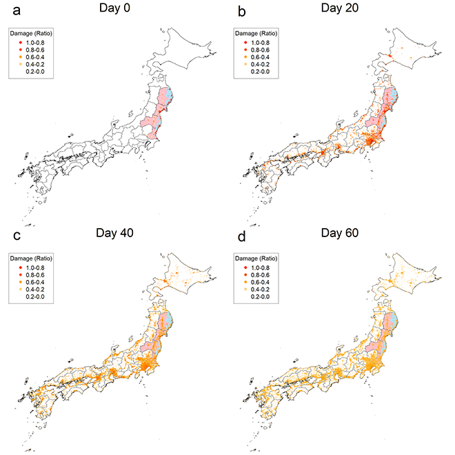 Figure 2. Geographic Propagation of the Shock from the Great East Japan Earthquake Figure 2. Geographic Propagation of the Shock from the Great East Japan Earthquake