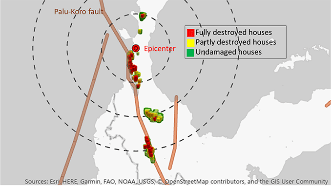 Figure 1. Map of Disaster Areas and Surveyed Households Figure 1. Map of Disaster Areas and Surveyed Households