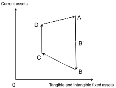 Figure: Irreversibility of Fixed Assets and Credit Constraints
