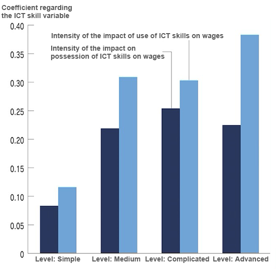Impact of ICT Skills on Wages: Differences between skills possession and use