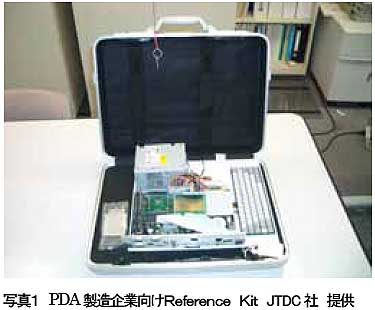 写真1 PDA製造企業向けReference Kit JTDC 社 提供