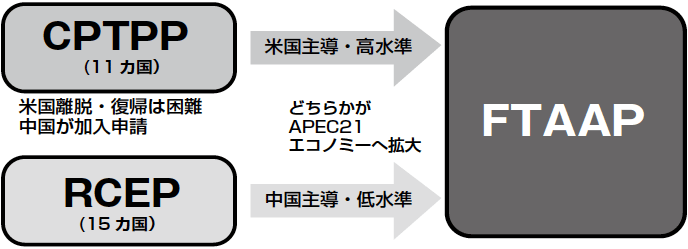 図：FTAAP実現の経路