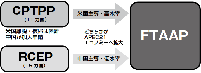 図:FTAAP実現の経路 図:FTAAP実現の経路