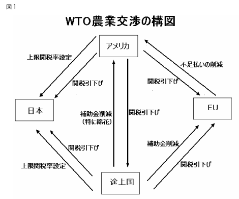 図1 WTO農業交渉の構図 図1 WTO農業交渉の構図