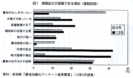 図1規模拡大が困難である理由