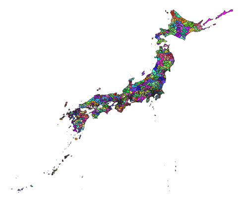 図1：2015年の通勤圏