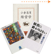 『経営学』『経営に終わりはない』『新約聖書入門ー心の糧を求める人へ』表紙