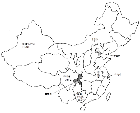 参考：重慶市の位置