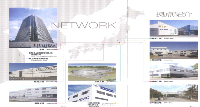 図表1：金属技研の世界の工場