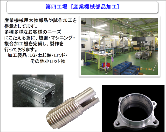 第四工場［産業機械部品加工］